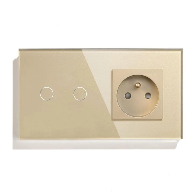 Французская настенная розетка выключатель света на 1/2/3 клавиши с 1 направленной