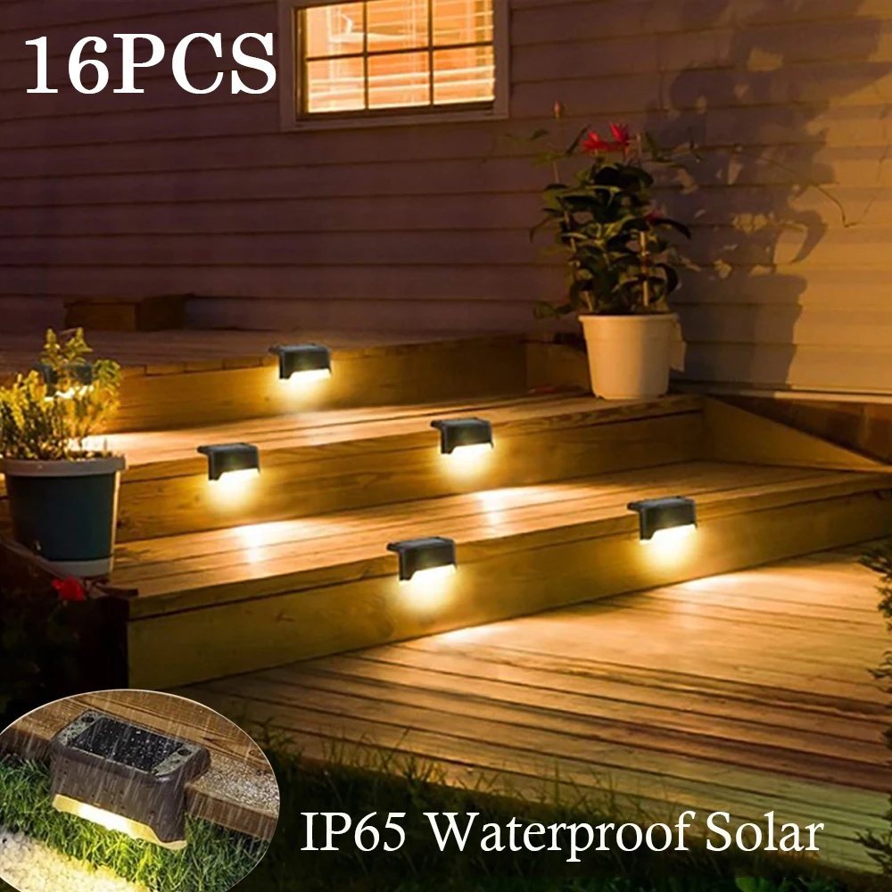 

Solar Stair Light Outdoor Waterproof Solar LED Lamp Outdoor Garden Lights Step Light Decoration Garden Patio Stair Fence