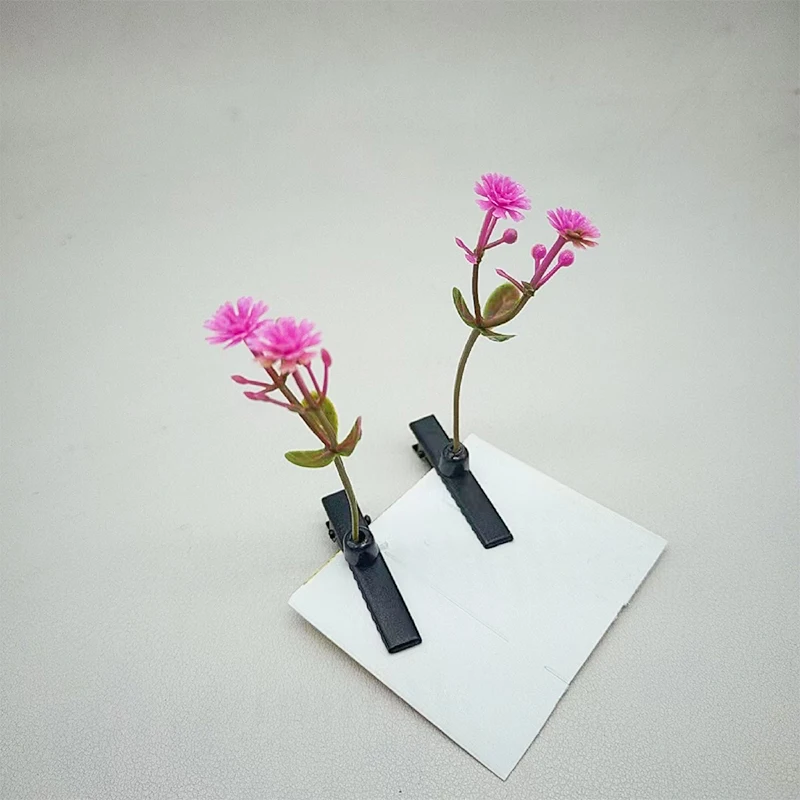 1 пара зажимы для волос в виде цветов и растений