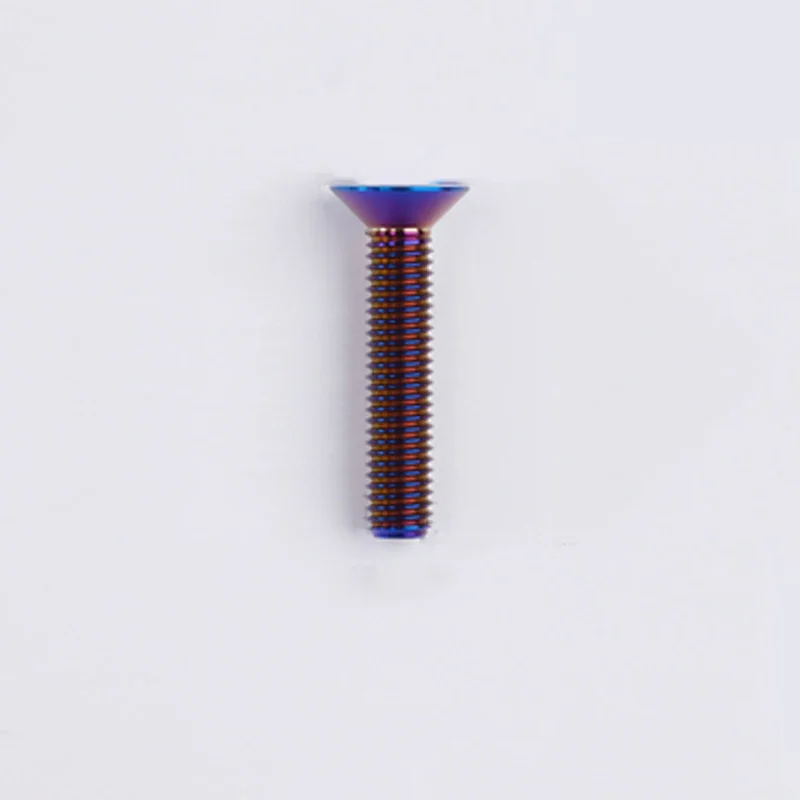 1 шт. Титановый болт M3 M4 M5 x 6 8 10 12 14 16 18 20 25 30 35 40 мм Внутренние сливовые винты с плоской потайной головкой для велосипедных аксессуаров