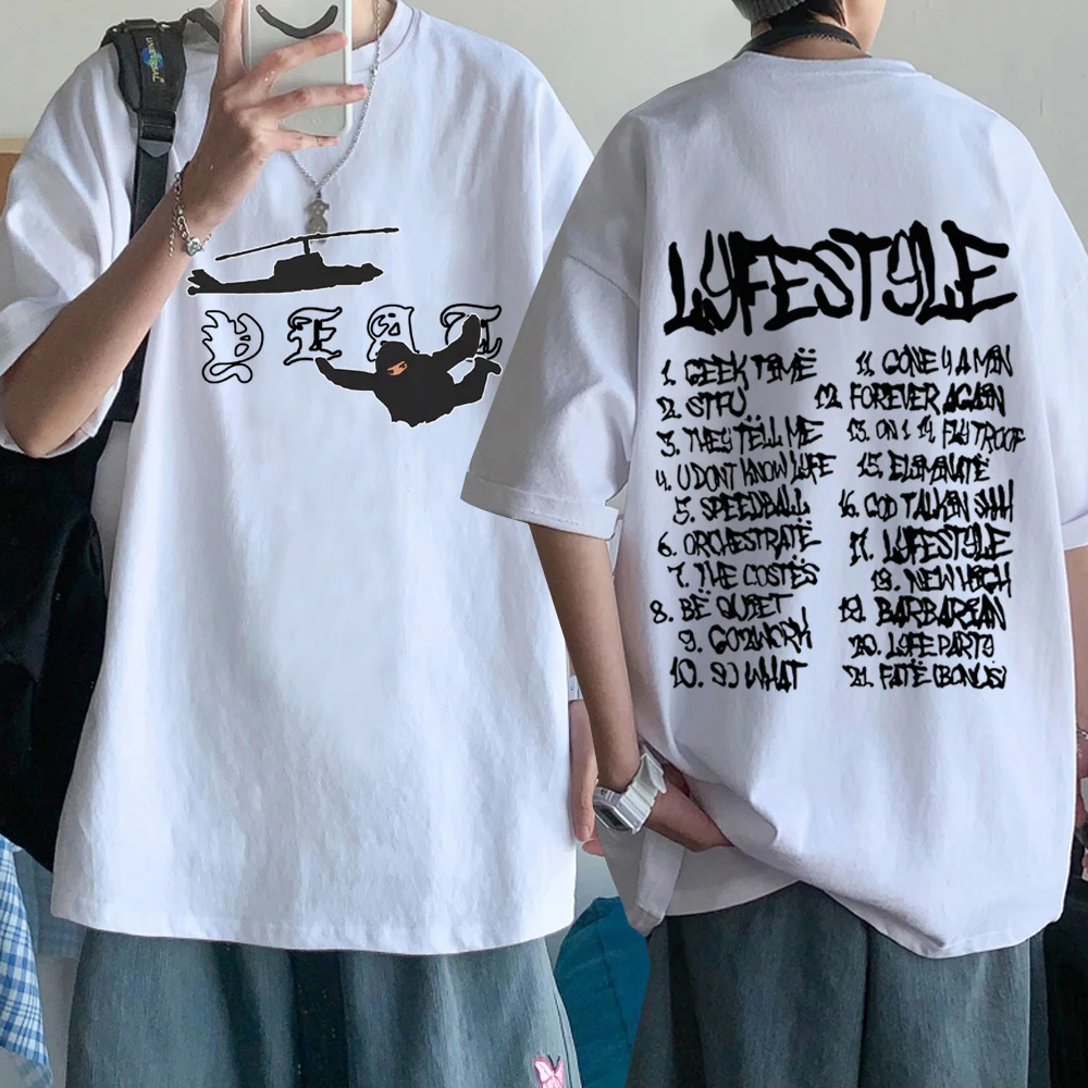 Yeat Lyfestyle Short Sleeve T-shirt Man Women Harajuku O-neck Summer Casual Shirt