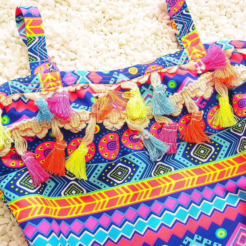 2022 детский купальник с кисточками милый для маленьких девочек летние детские