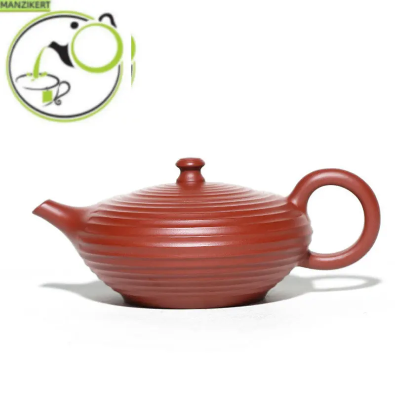 

220ml Authentic Yixing Purple Clay Teapots Chinese Famous Artists Handmade Tea Pot Raw Ore Dahongpao Mud Kettle Zisha Tea Set