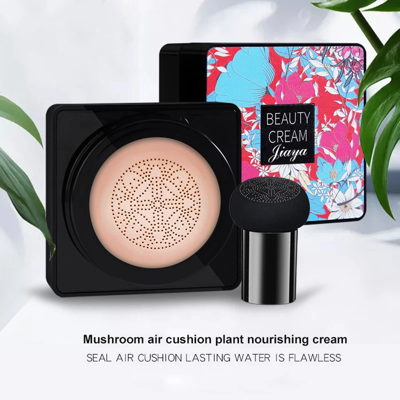 

Mushroom BB Air Cushion Foundation Mushroom Head CC Cream Concealer Whitening Makeup Cosmetic Waterproof Brighten Face Base Tone
