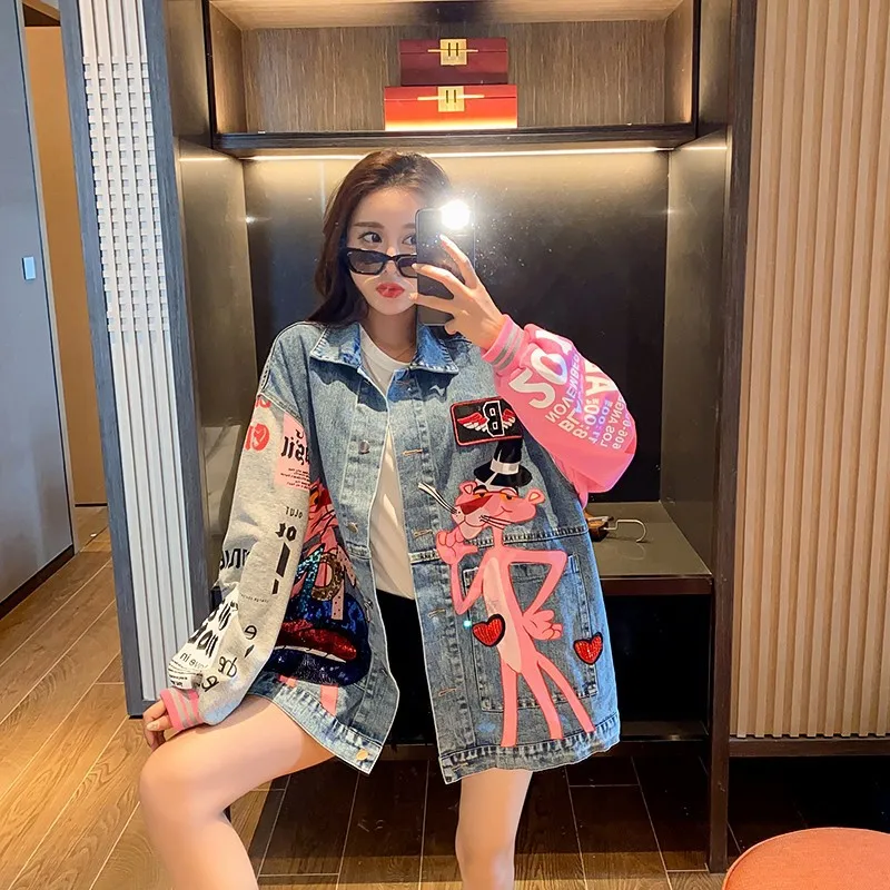 Женские ковбойские куртки с блестками западный стиль мультфильм подбор цвета