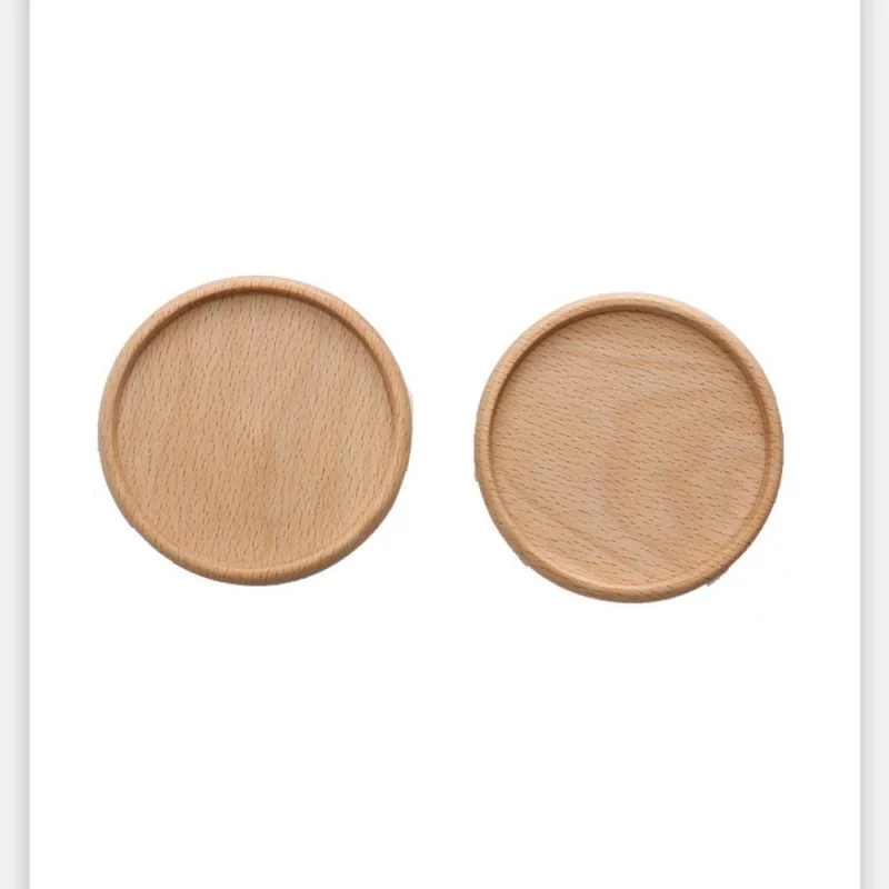 

50 шт. деревянная подставка коврик японский нескользящий коврик для чашек креативный изолированный однотонный деревянный коврик из бука то...