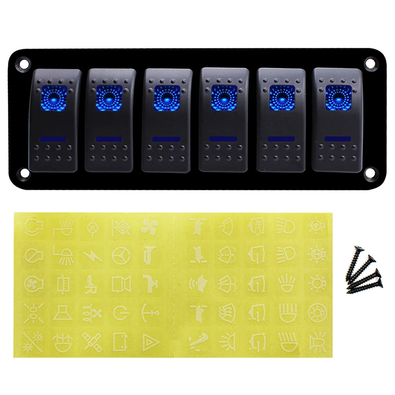 

Switch Stickers for Car Boat Instrument Rocker Push Switch Panel Decoration, Universal Led Switch Lables