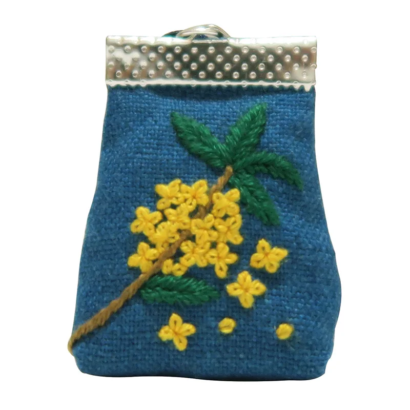 

New Handmade Necklace Diy Embroidery kit Creative purse jasmine sachet with embroidery sachet diy pendant for decoration