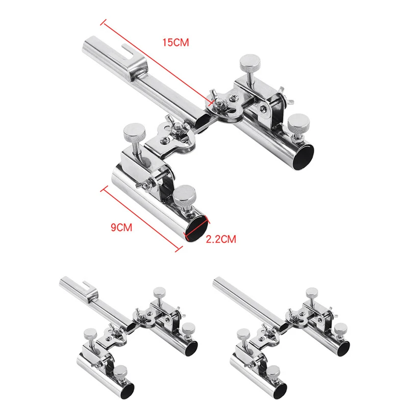 

Регулируемая подставка для удочки из нержавеющей стали на 360 градусов, рыболовные инструменты, держатель для удочки, стойка, кронштейн, креп...