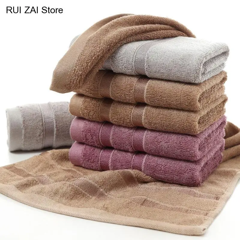 Bath Face Towel Set 100% Bamboo Fiber Towels Purple Gray Brown Cool Bamboo Absorbent Healthy Bathroom Towels for Adults