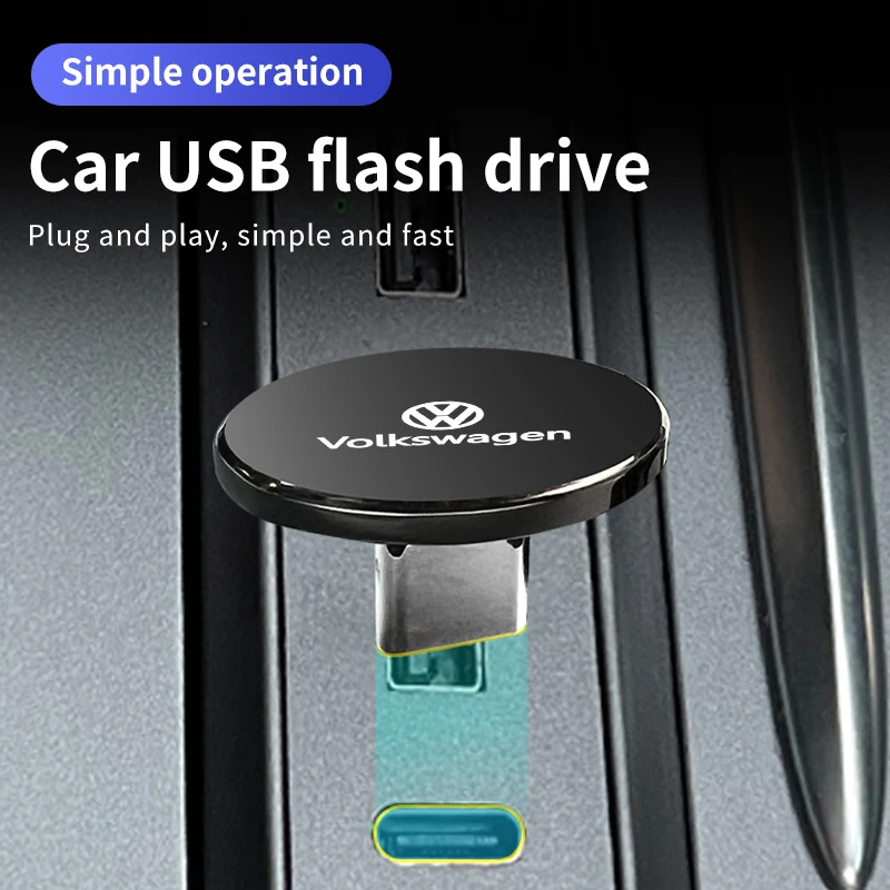Автомобильный USB-накопитель Type-C мини-накопитель 16 ГБ/32 ГБ/64 ГБ для Volkswagen VW Golf 4 6 7 GTI