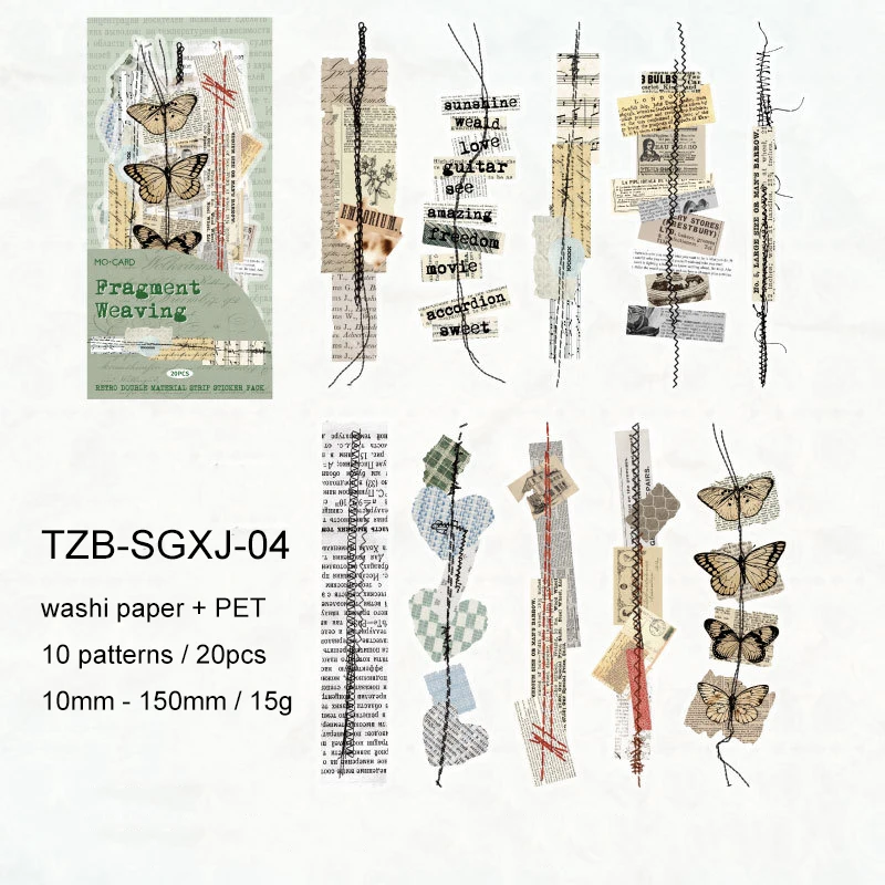 

Набор винтажных наклеек Time Line Series