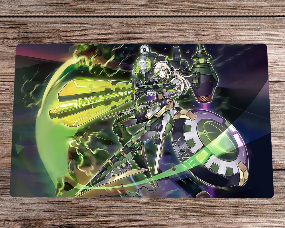 

YuGiOh CCG TCG Playmat Sky Striker Ace - Hayate Trading Card Game Mat & Free Bag Anti-slip Rubber Desk Mat Pad Mousepad 60x35cm