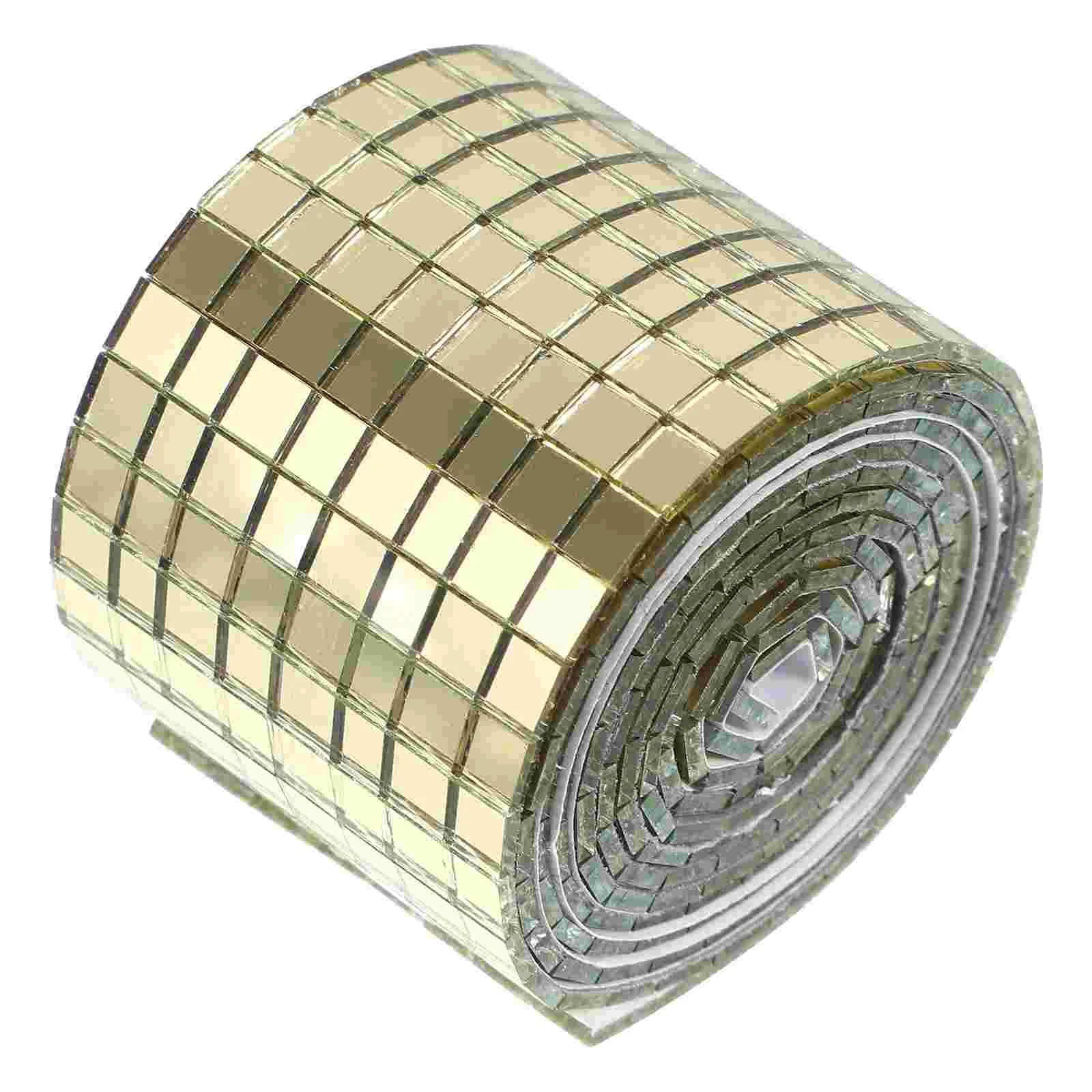 

Mosaic Tiles Mirrorwall Tile Square Adhesive Stickers Self Sticker Mini Mirrors Stick Craft Peel Ties Decorative Decalbathroom