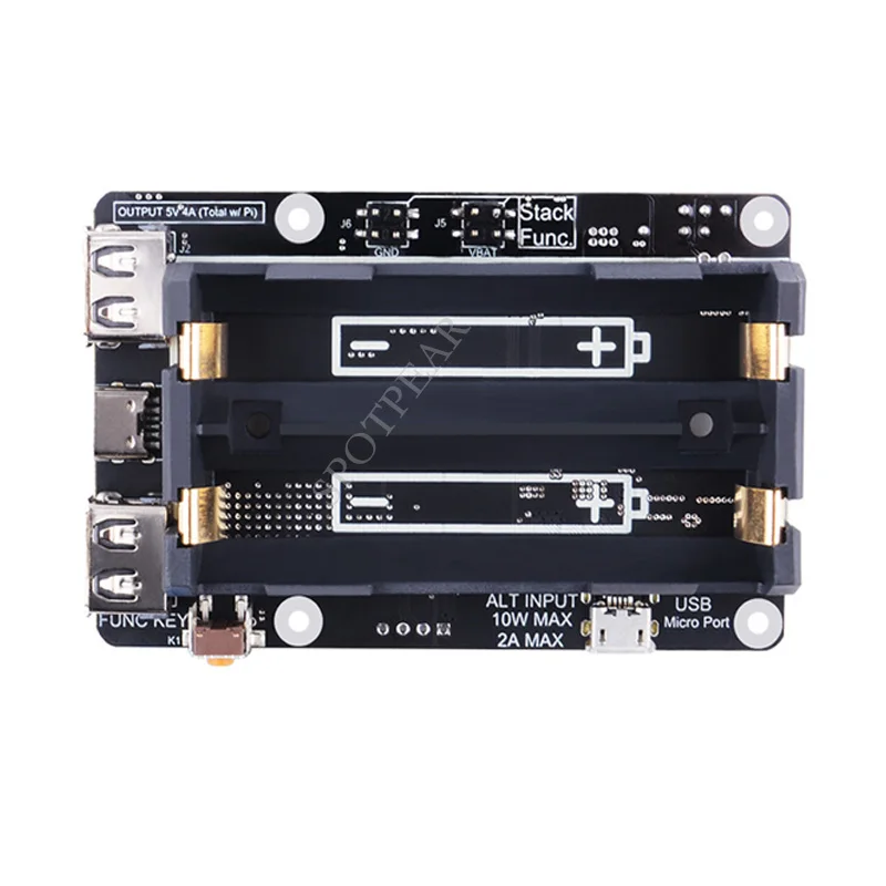 

Raspberry Pi UPS Plus модуль управления питанием с RTC для 4B / 3B / 3B +