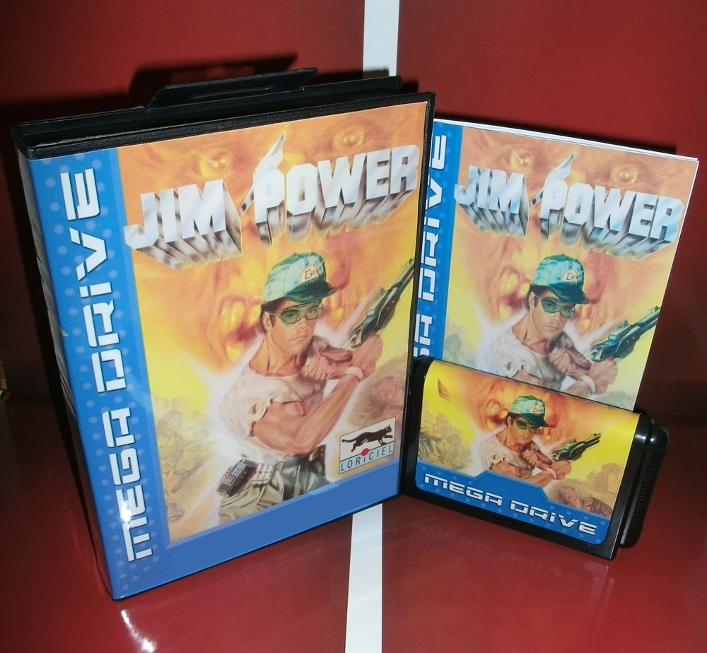 Новое поступление JIM POWER 16-битная игровая карта MD с розничной коробкой и