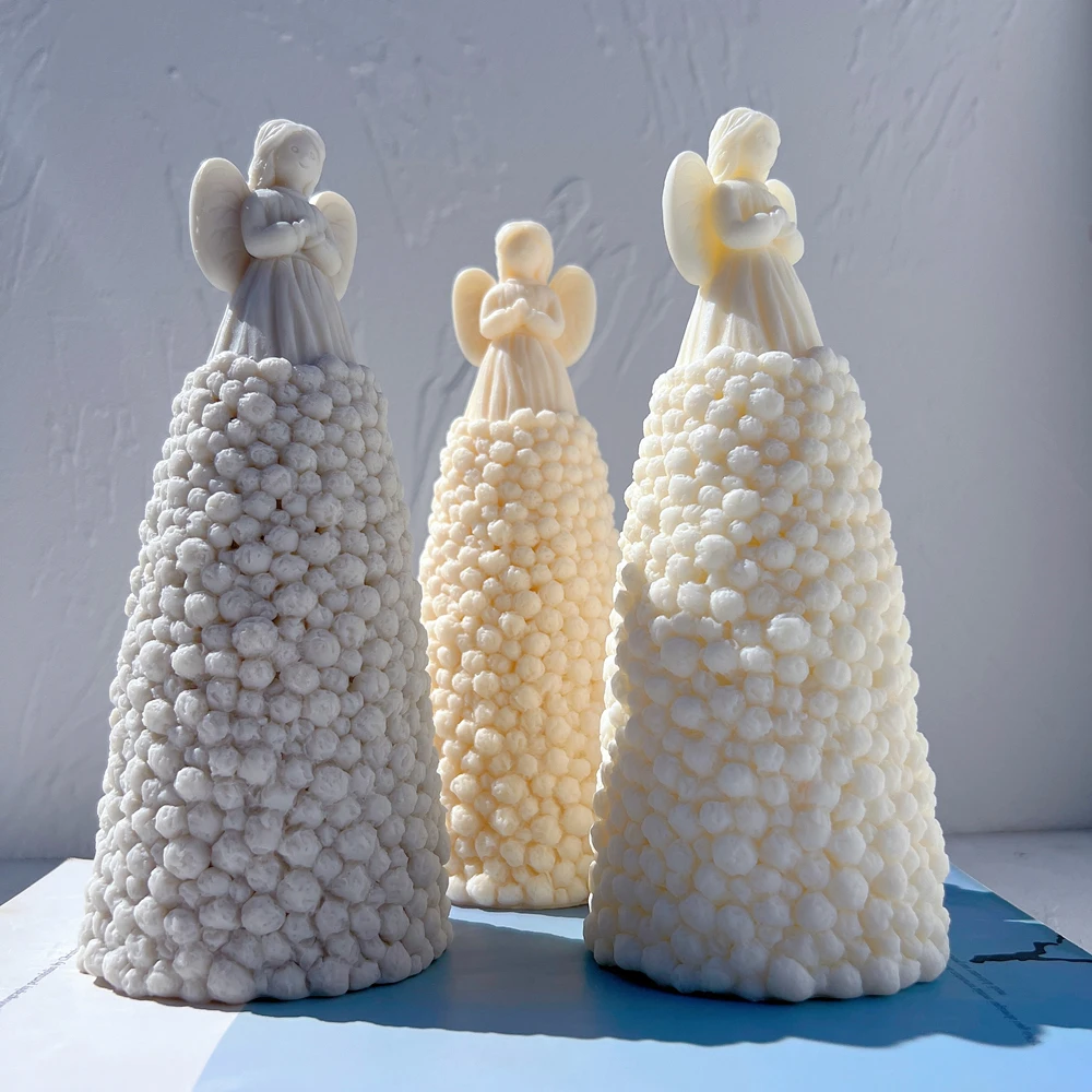 Фигурка ангела по молитву силиконовая форма художественная скульптура для свечи