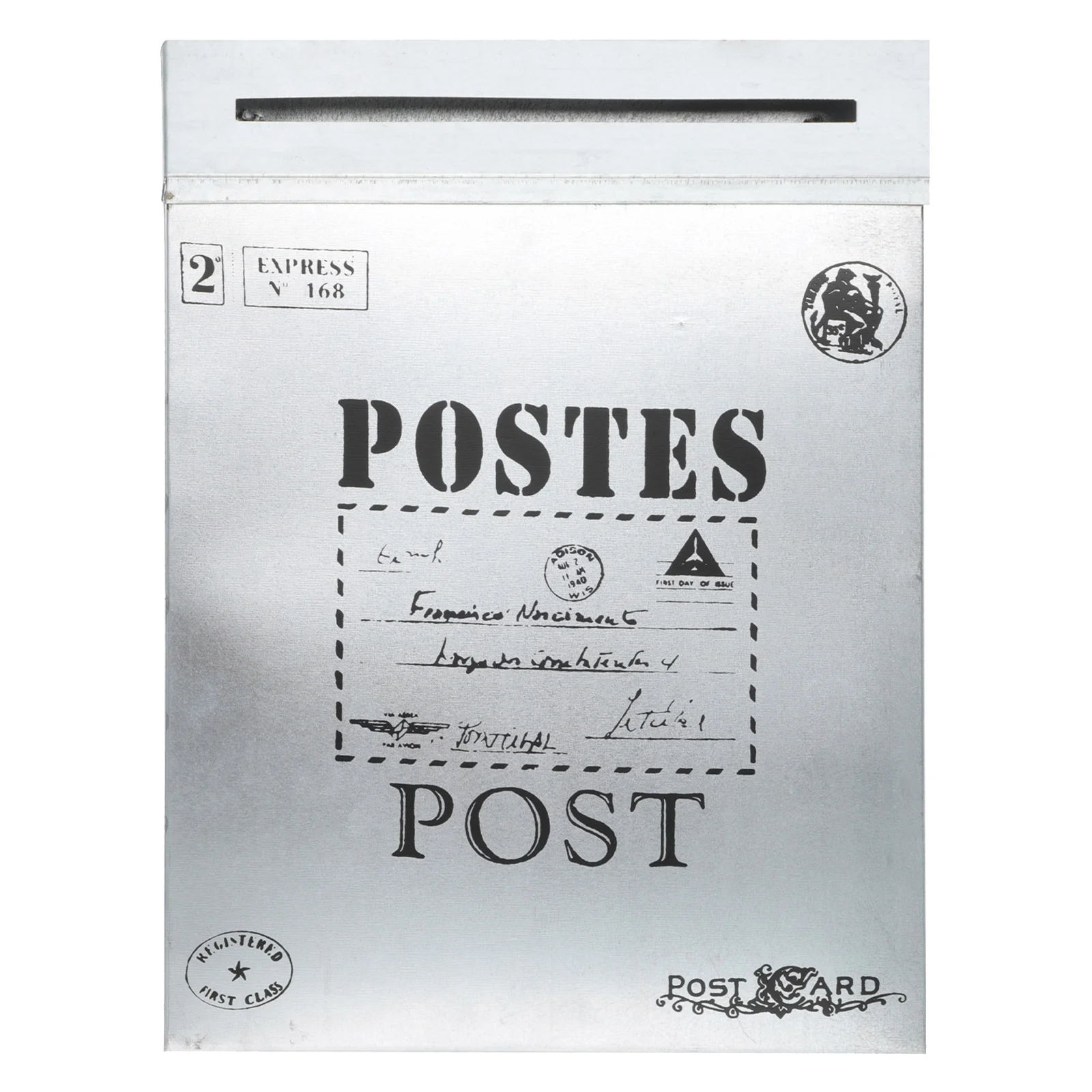 

Box Mailbox Wall Post Letter Suggestion Christmas Office Outdoor Holdergift Mounted Metal Poster Drop Slot Safes Vintage Iron