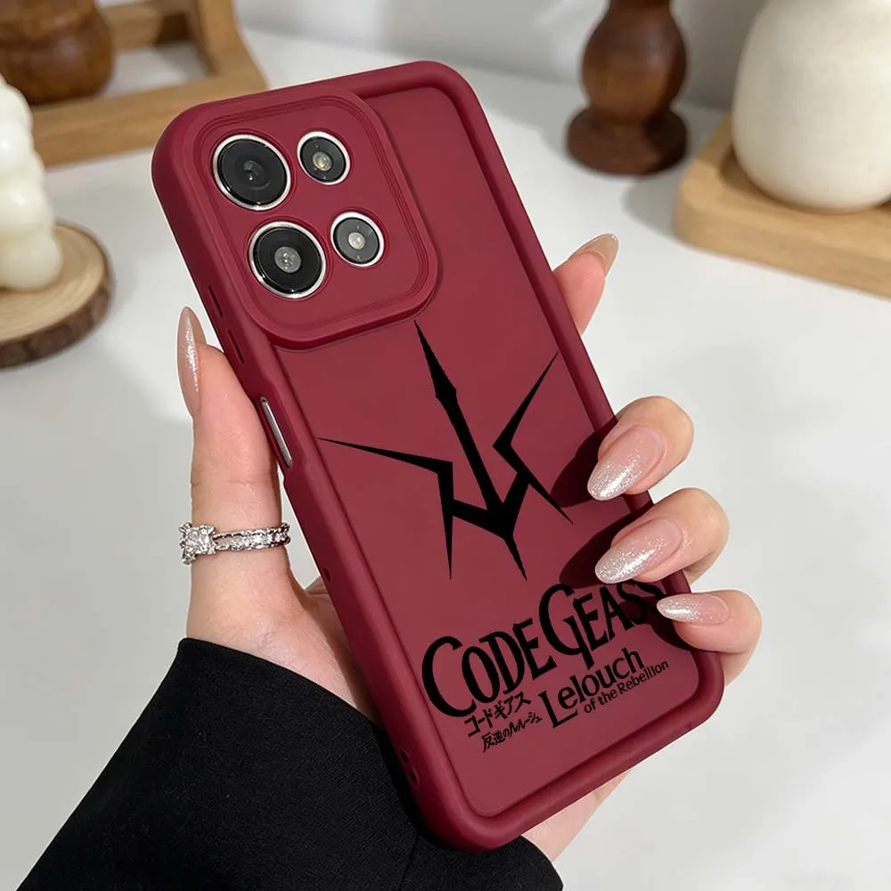 Чехол для телефона с логотипом аниме CODE GEASS для Motorola Moto G86 G85 G75 G56 G06 Edge 70 60 50 Fusion Eye Ladder, силиконовый чехол (art.: 3920dc40d3374) - 3920dc40d3374