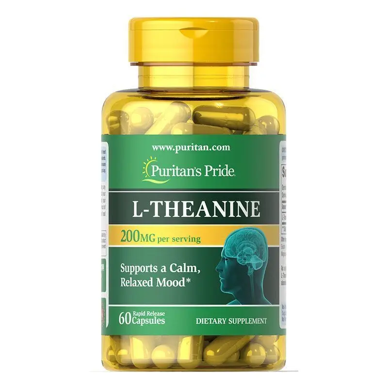 

Buy Three Get One Free L-Theanine Tea Amino Acid Capsules Help Sleep Well And improve Sleep Quality 200mg*60 Capsules L-Theanine