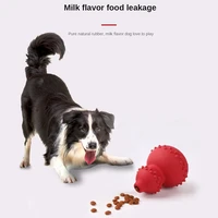 pet dog rubber feeding bags gourd shape bite resistant leakage food toys interactive puzzle training toy
