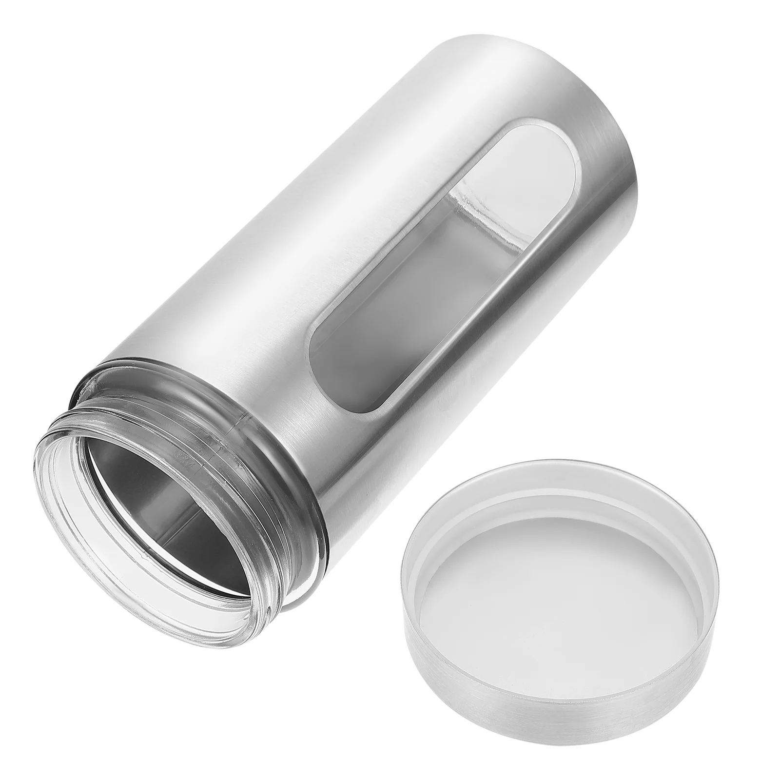 

Stainless Steel Storage Tank Sundries Visible Can Rust-proof Container Sealed Jar Tea Go Food Containers Lids