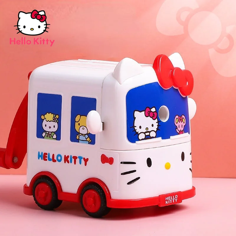 

Школьные принадлежности Hello Kitty, точилка для карандашей, розовая точилка для карандашей, точильная машина, симпатичная точилка для школьник...