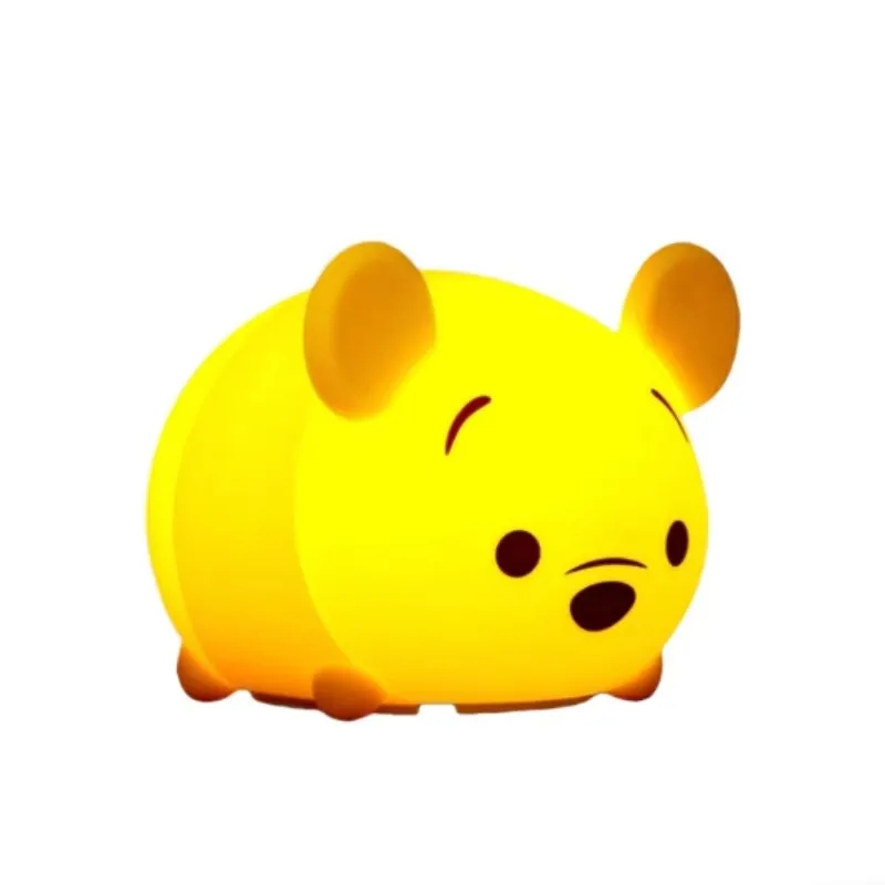 94 мм Дисней Клубничный Медведь Ночник Ручной Работы Похлопывание Силиконовый