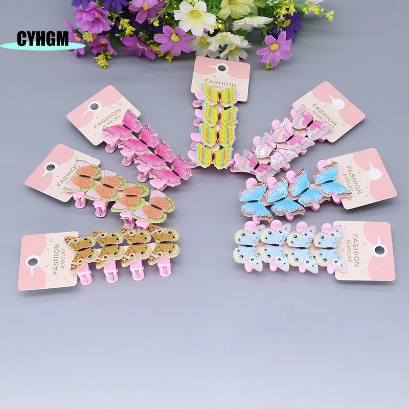 

wholesale cute girls teeth metal hair comb clips claw hairpins for kids hair clips butterfly Hair Accessories R03