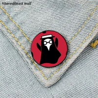 plague doctors printed pin custom funny brooches shirt lapel bag cute badge cartoon cute jewelry gift for lover girl friends