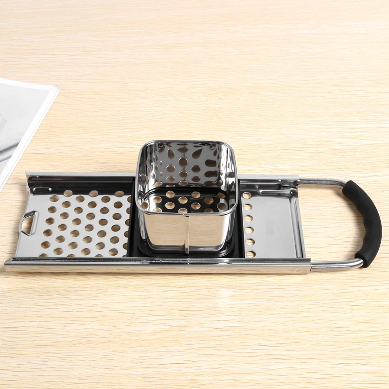 Спаetzle Maker из нержавеющей стали с удобной резиновой ручкой для пельменей и лапши