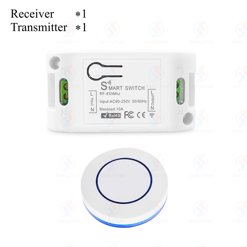 

Беспроводной пульт дистанционного управления SLMPLEFUN для света и вентилятора