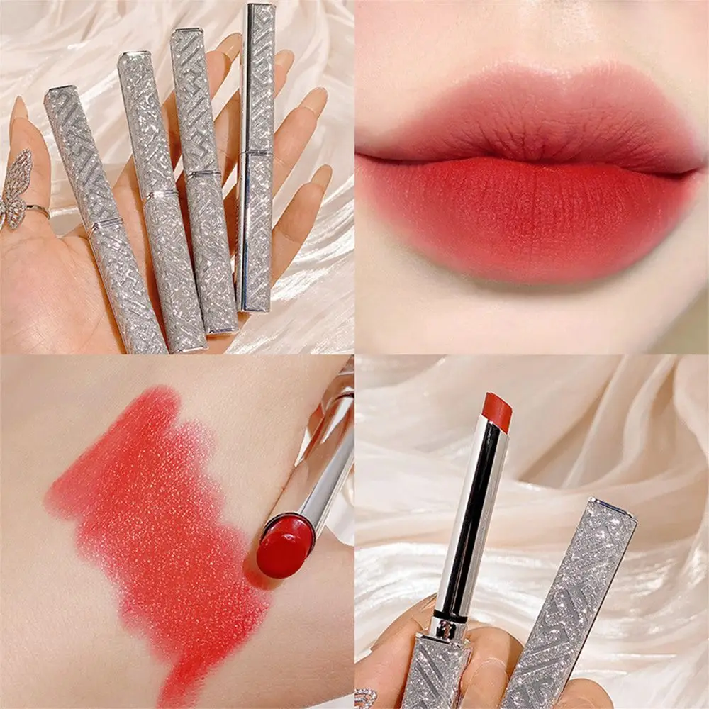 

4 Colors Mirror Lipstick Waterproof Long Lasting Lip Gloss Moisturizing Lip Stick Red Lip Tint Women Makeup Tools