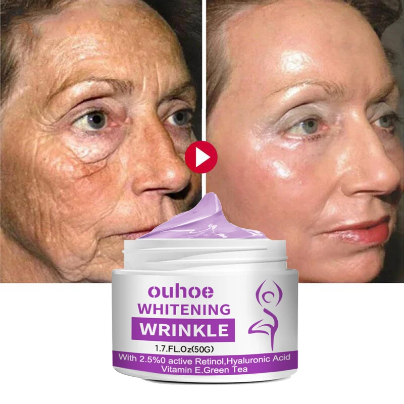 Retinol Lifting Firming Face Cream Instant Wrinkles Remover Anti Aging Fade Fine Lines Whitening Brighten Beauty Skin Care 50g