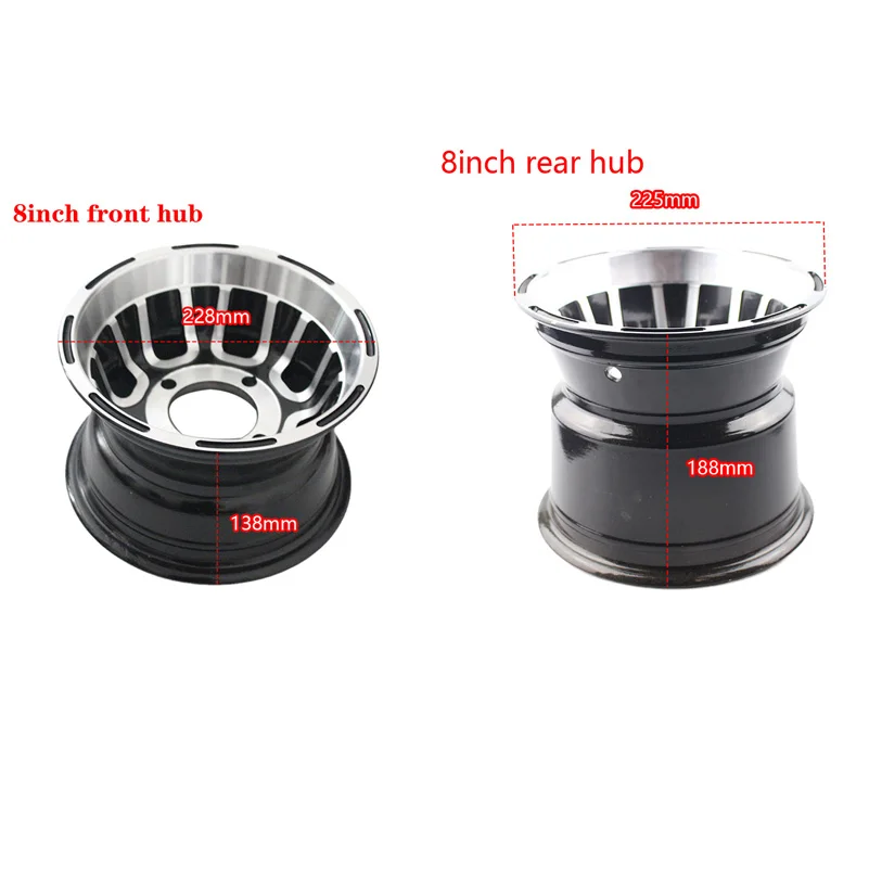 

Передние и задние колеса из алюминиевого сплава 8 дюймов для четырехколесного вездехода внедорожника 19/20/21x7.00-8 18/20x9.50-8 запчасти для шин