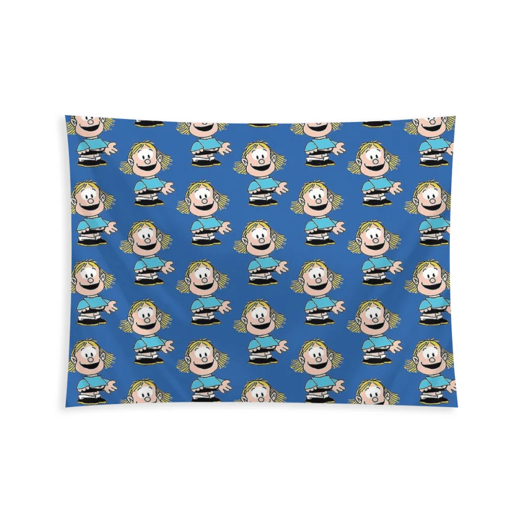 

Guille Bedroom Tapestry Mafalda Miguelito Comic Background Hanging Covering Room Arts Decor Aesthetic Gobelin