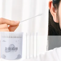 200pcsbox spiral cotton swab one time allergy multipurpose no odor makeup tool spiral pointed head cotton buds home supplies