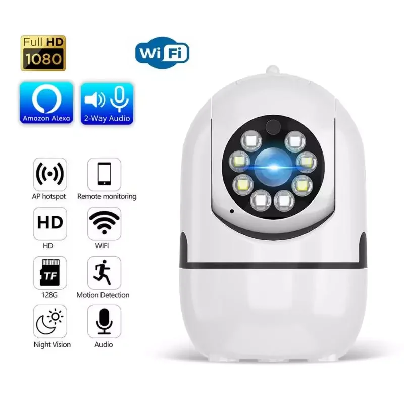 

V380 Pro WiFi IP Camera Surveillance Camera Secur Home Security 1080P Wireless Ptz Auto Tracking IR Night Vision Baby Monitor