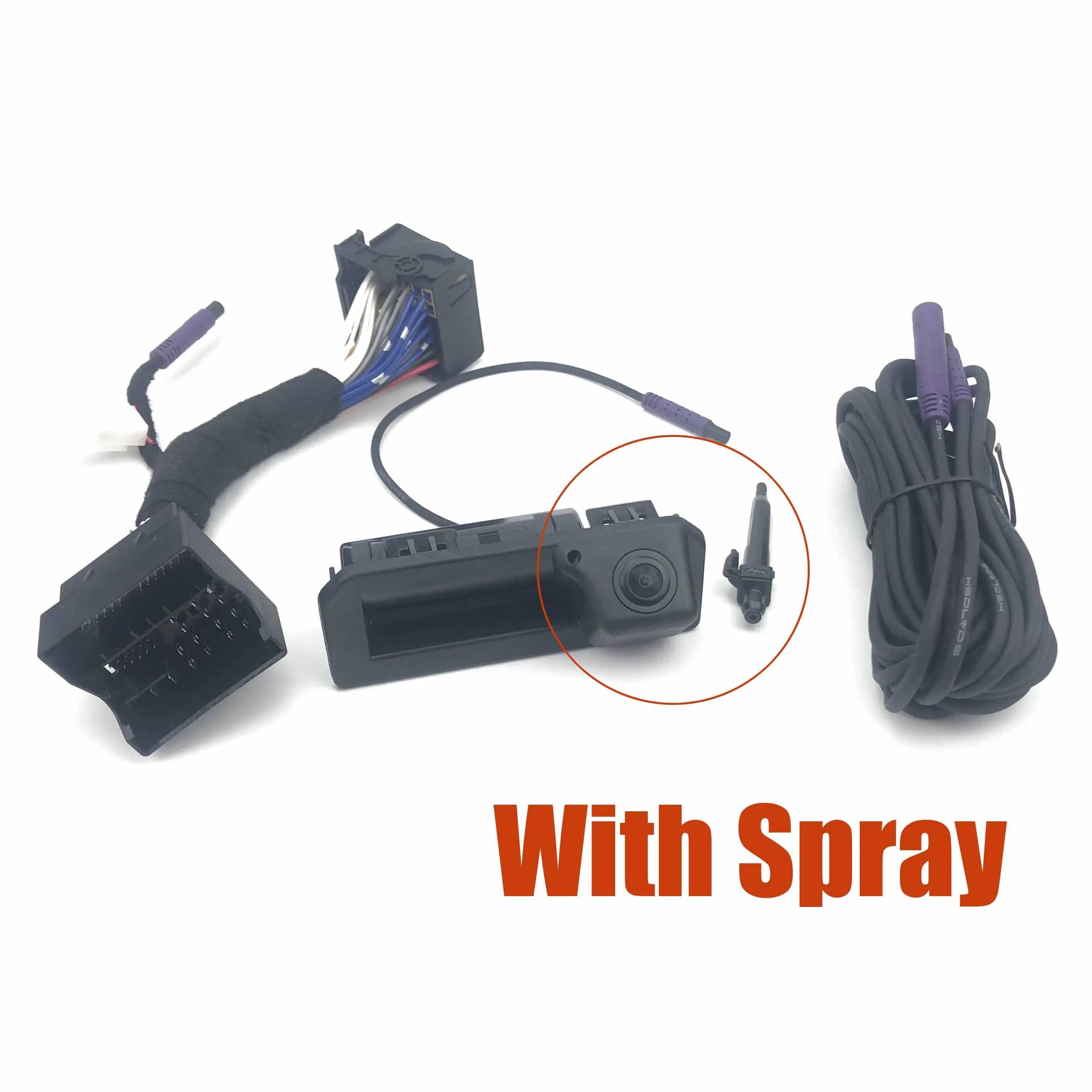 

VKAUTO Canbus динамическая траектория камеры для Skoda Kodiaq 2016 ~ 2021 MIB2 STD парковочная резервная камера работает с блоком MIB2 NAV