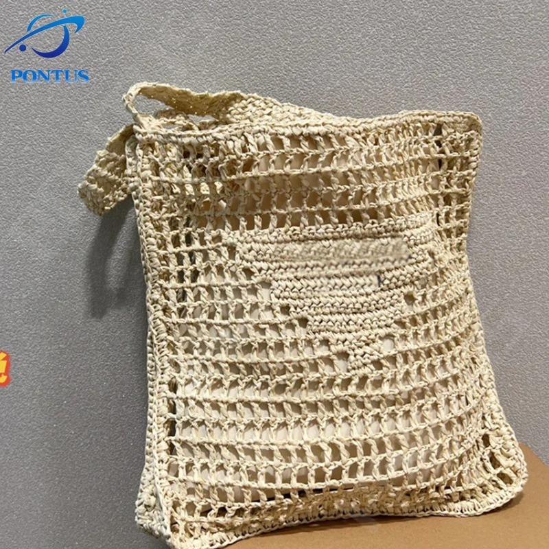 

Hollow Straw Woven Handbag Fashion Paper Wovens Beach Vacation Shoulder Bags Summer Beach Handbags Storage Bag Organizers Bags