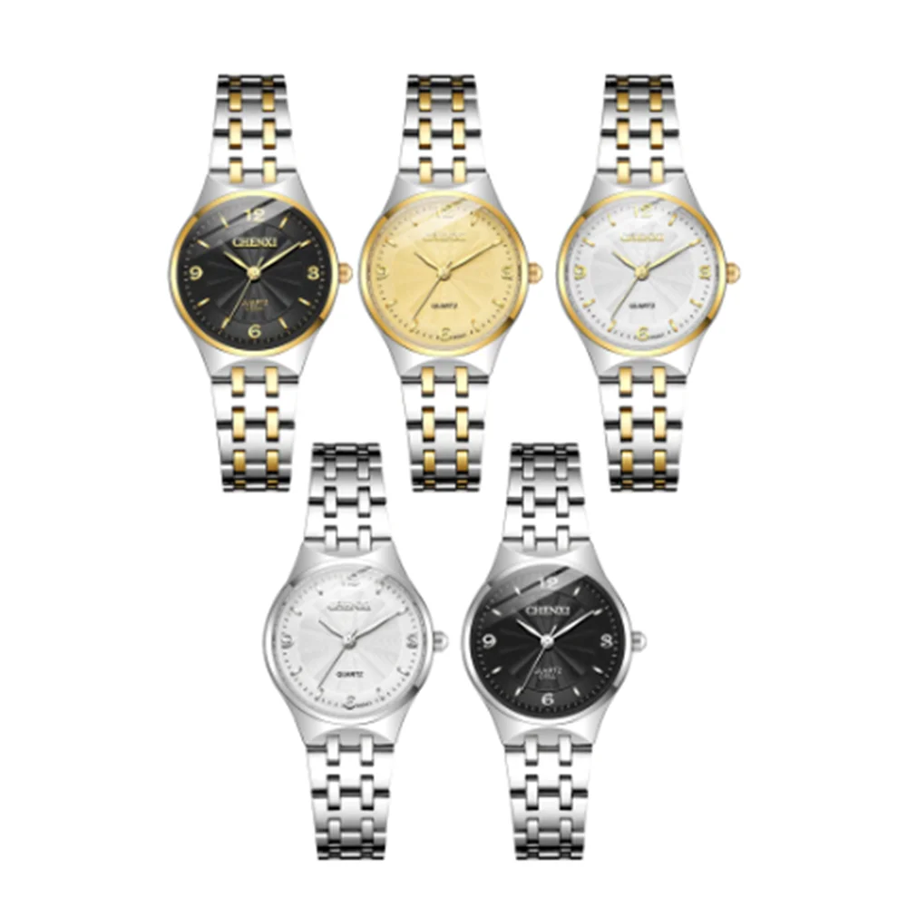 CHENXI Watch For Women Original Classic Silver Steel Quartz Clock Casual Business Elegant Ladies Waterproof Watches Luxury Gift enlarge