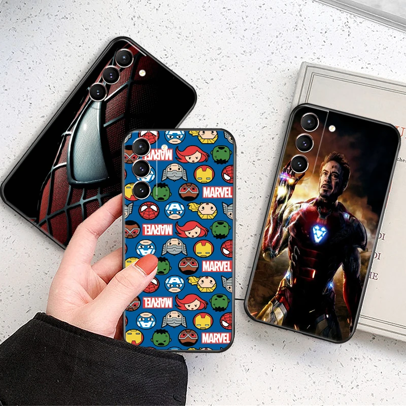 

Marvel Avengers Iron Man For Samsung Galaxy S22 Ultra S22 Plus 5G Phone Case Carcasa Funda Full Protection Soft Shell Back