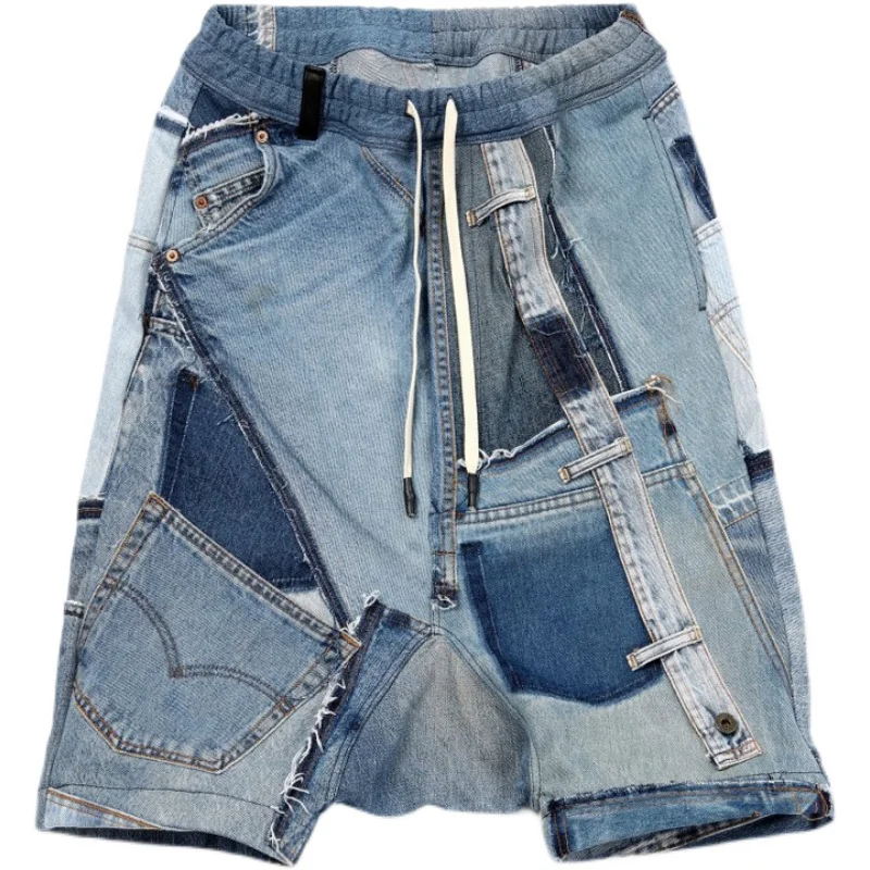 Рисунок 5 - Шорты-карго мужские джинсовые составного кроя