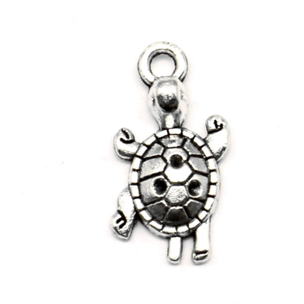 

Turtle Charm For Making Jewelry Diy Finding 60pcs 12x22mm