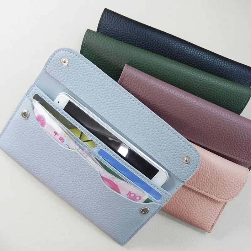 New women's purses, ladies' long wallets, women's fashion purses, thin student wallets, simple buckles, card wallets, wholesale