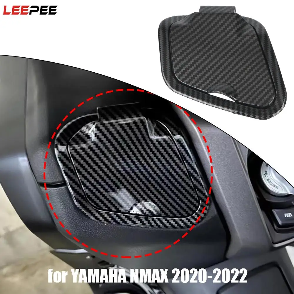 

Waterproof Storage Cover Motorcycle Accessories USB Port Charger Compartment Black For YAMAHA NMAX 2020-2022 Side Pocket Cover
