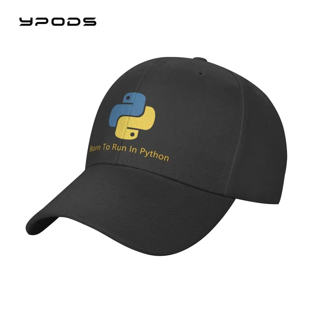 

2022 Born To Run In Python Baseball Cap For Men Women Breathable Programmer Computer Developer Dad Hat Sports Snapback Caps