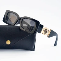 Hot Square Frame Sunglasses Women 2022 Luxury Brand Designer Retro Gradient Sun Glasses Men Black Glasses Shades for Women