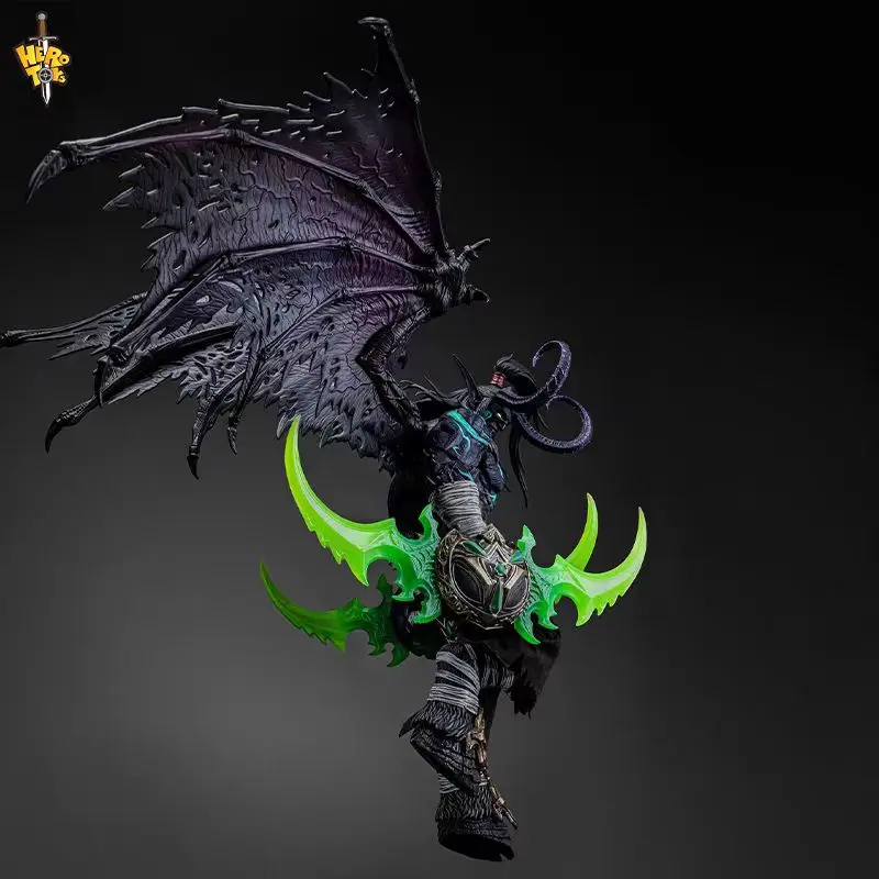 В наличии Hero Toys World of Warcraft Demon Hunter Orc Illidan Stormrage масштаб 1/10 аниме фигурки подвижная