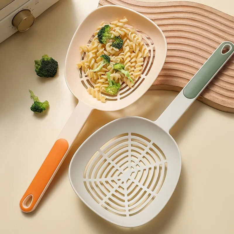 

Kitchen Lo mein Spoon Dumpling Filter Screen High Temperature Resistant Spaghetti Big Drain Spoon Long Handle Drain Spoon